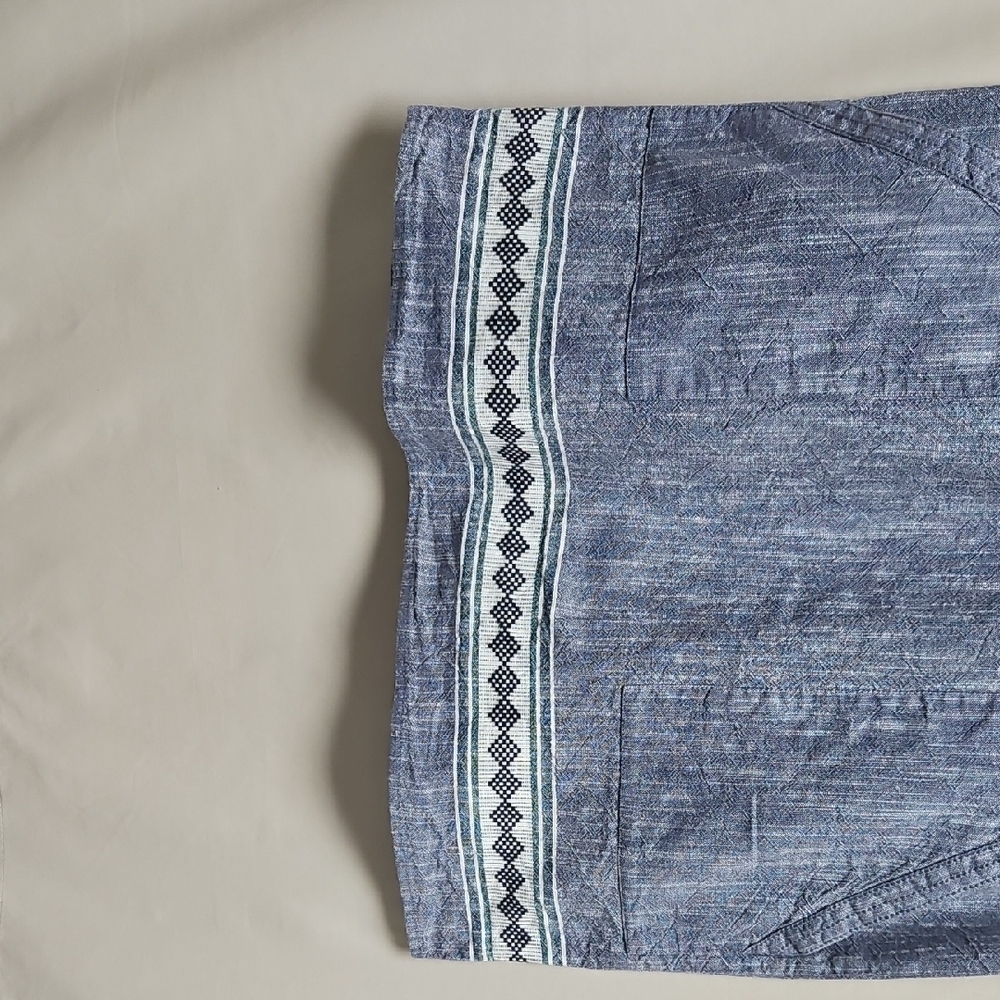 Faherty Organic Cotton Shift Dress Medium Blue Coastal Cottagecore - Picture 5 of 10